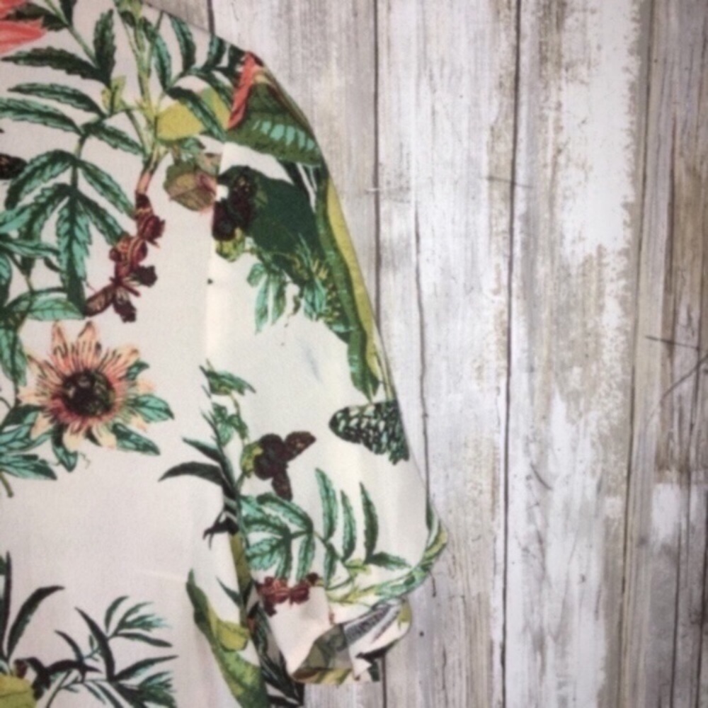 H&M Tropical High Low Blouse - Picture 5 of 5